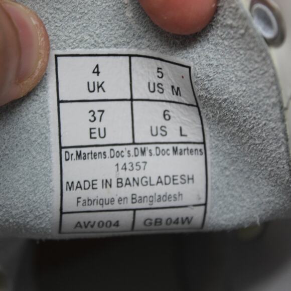 Dr Martens Boots Women 6 14357 Mono Smooth Leather Combat 8 Eye Grunge Punk Goth - Picture 11 of 11